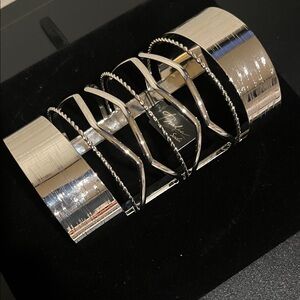 Traffic Silver Multi-Band Bracelet